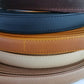 Leather stitched straps width 2,5cm ( 6 oz), Genuine full grain double face leather straps, Leather strips, Straps for bags and DIY - Salvo Leather