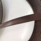 Leather straps width 1,5cm, Genuine full grain stitched leather straps, thickness 2,2mm(5 oz), Leather strips, Straps for bags and DIY - Salvo Leather