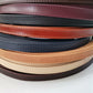 Leather straps width 1,5cm, Genuine full grain stitched leather straps, thickness 2,2mm(5 oz), Leather strips, Straps for bags and DIY - Salvo Leather